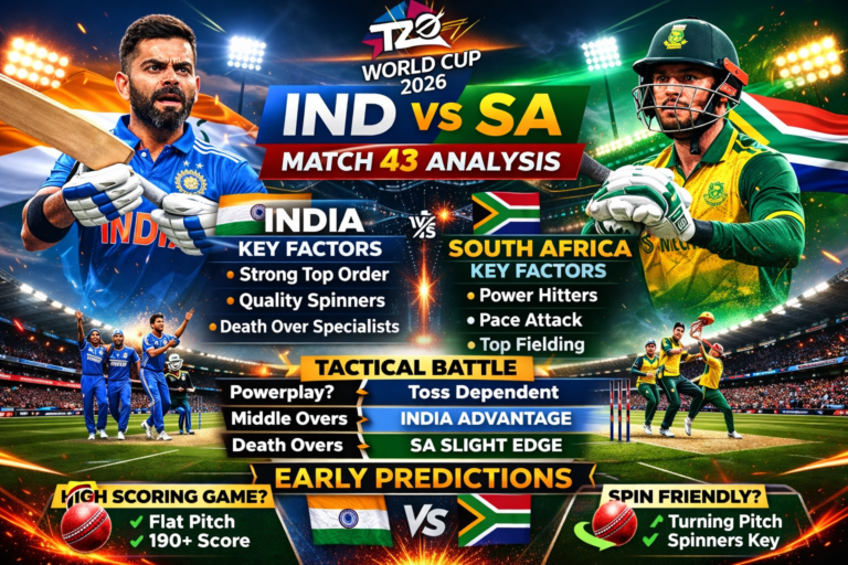 IND vs SA Match 43 Analysis