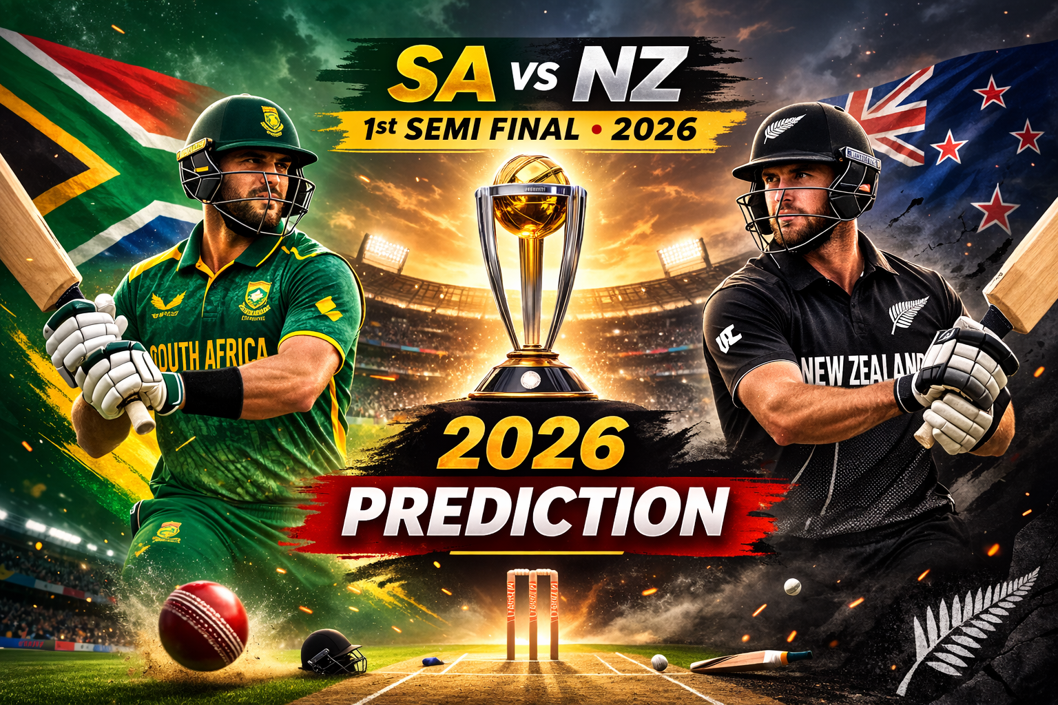 SA vs NZ Semi Final 2026 Prediction