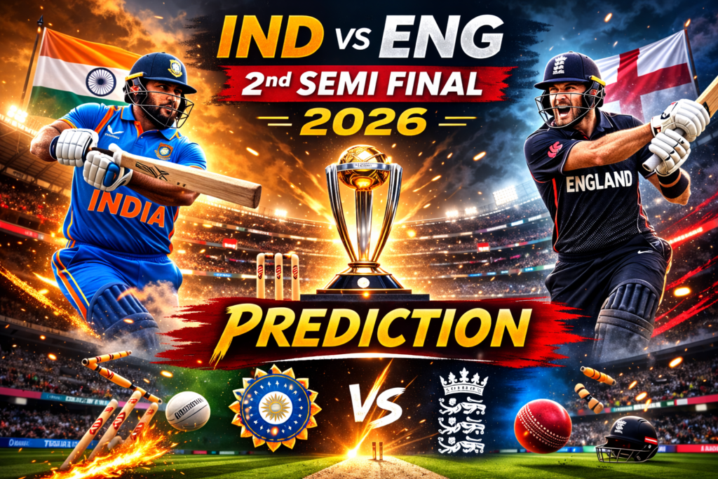 IND vs ENG Semi Final 2026 Prediction