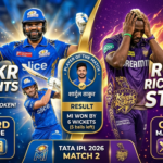 MI vs KKR IPL 2026 Match 2 scorecard