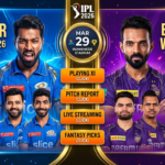 MI VS KKR IPL 2026 Match 2: Playing XI, Pitch Report, and Live Streaming