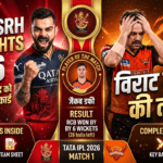 RCB vs SRH Highlights 2026 & Scorecard