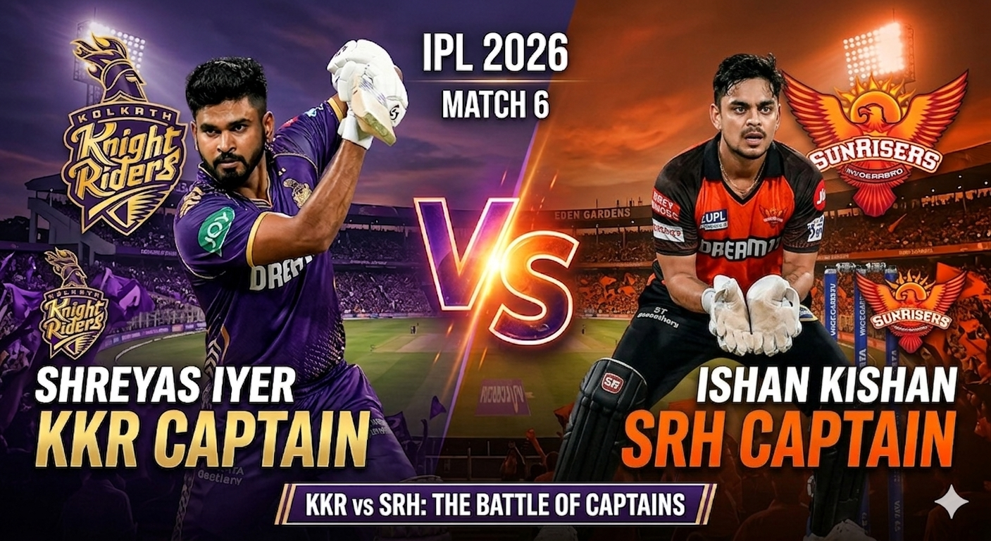 KKR vs SRH Match 6 Full Scorecard IPL 2026